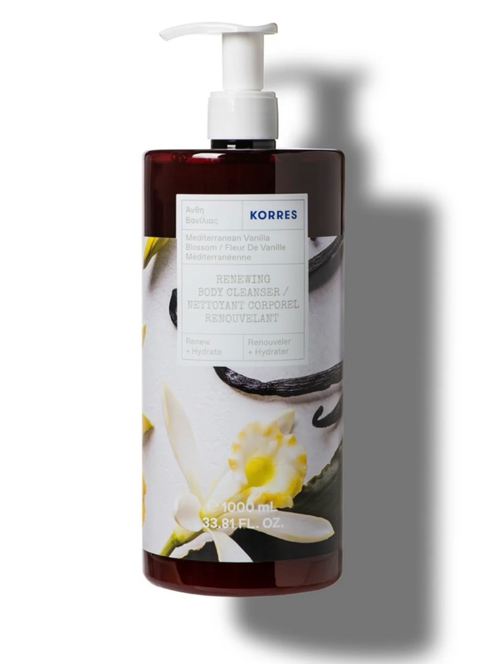 Korres  Mediterranean Vanilla Blossom Renewing Body Cleanser 33.81fl oz